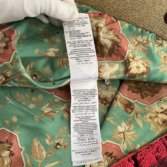 Gucci Gold/Red Lurex Hooded Jacket with Sylvie Sequins - Picture 13 of 16